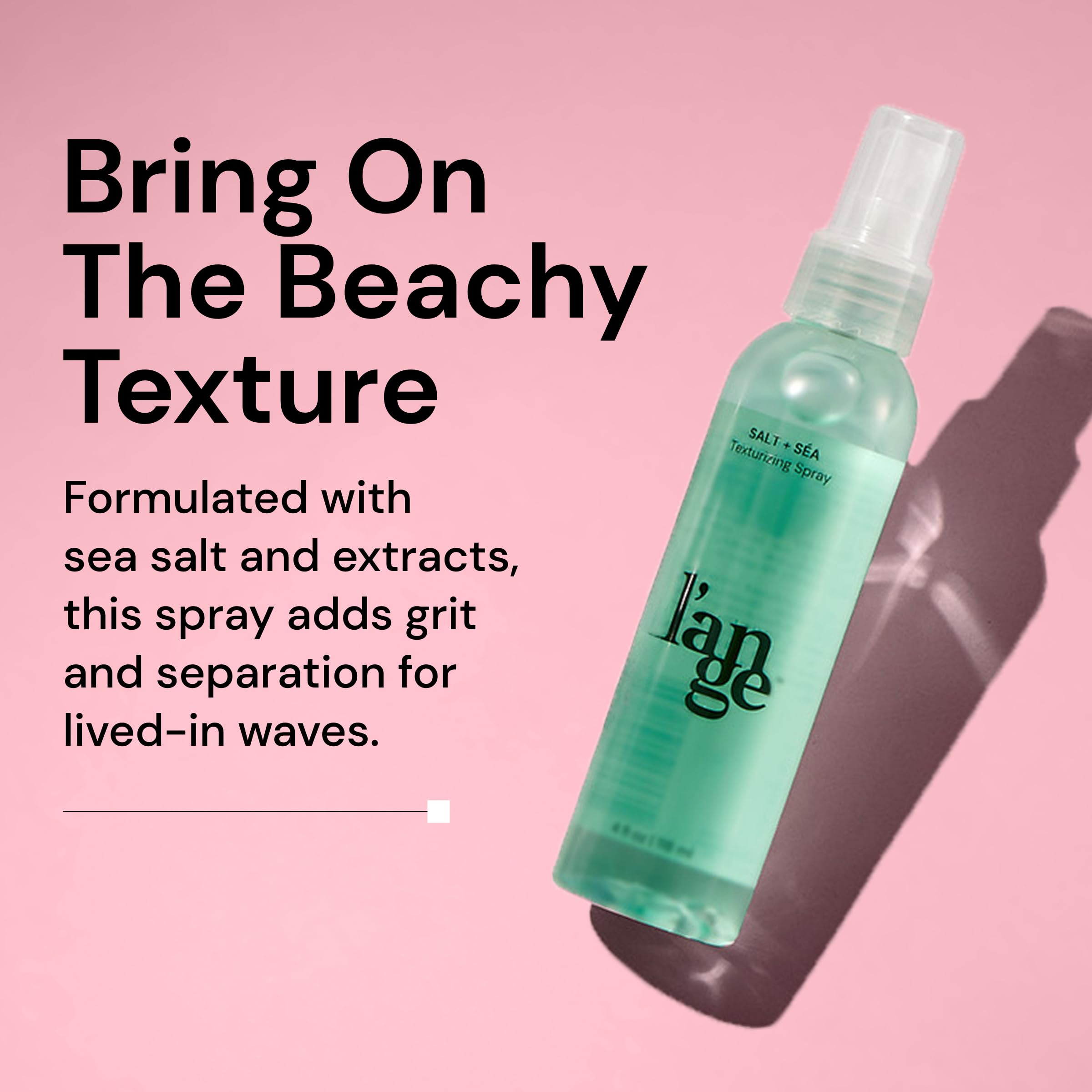 L'ANGE HAIR mist application on damp hair creates effortless waves.