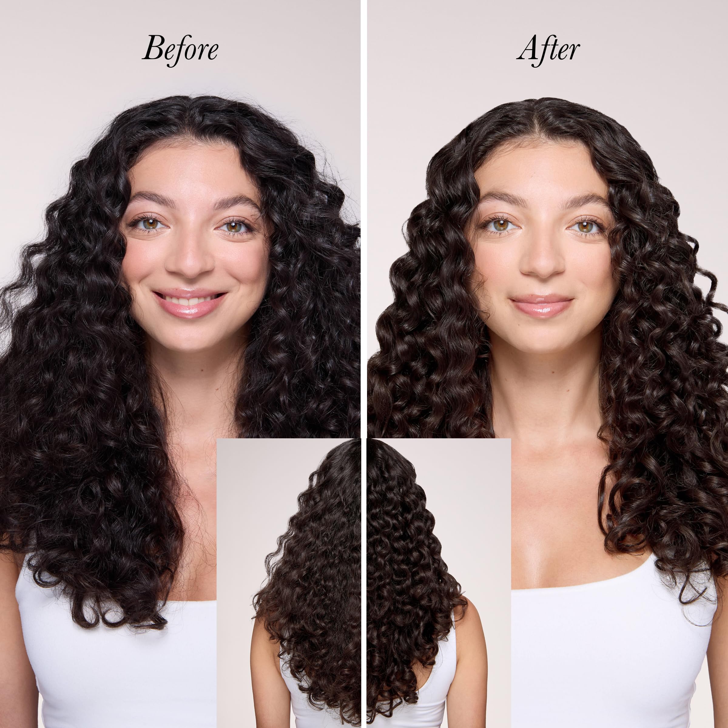 L'ANGE HAIR Sorbet frizz-control moment depicting smoother styling