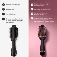 L'ANGE HAIR Le Volume 60mm oval barrel ideal for shoulder-length hair.