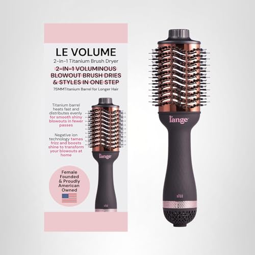 L'ANGE HAIR Le Volume in-use styling creates volumized, glossy looks.
