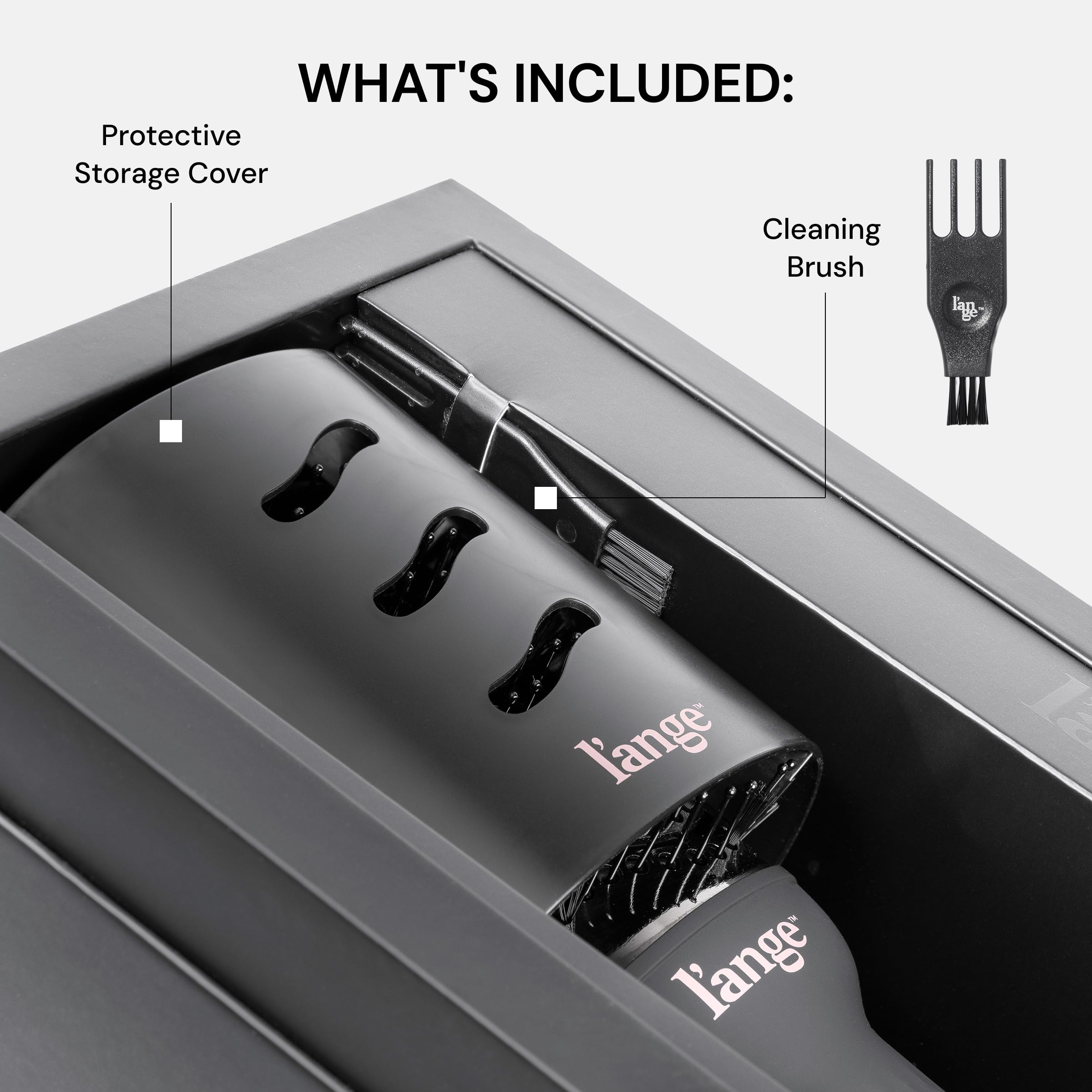 L'ANGE HAIR Le Volume travel-friendly design fits bags and purses.