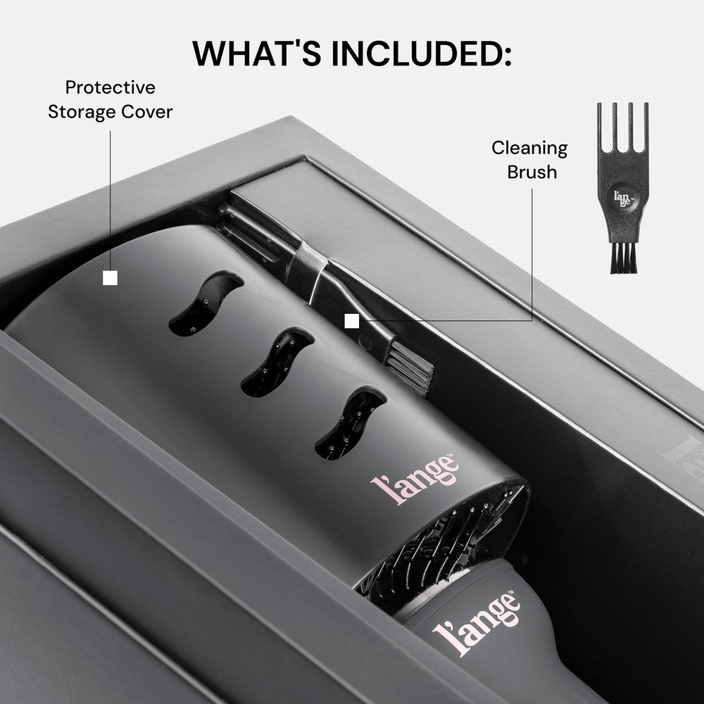 L'ANGE HAIR Le Volume travel-friendly design fits bags and purses.
