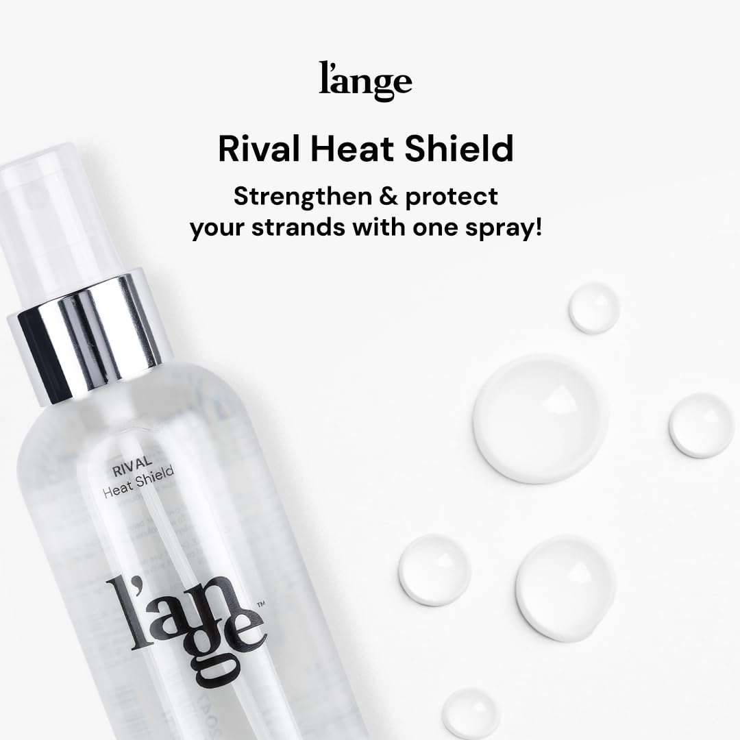 L'ANGE RIVAL Heat Shield on hair showing added shine and manageability.