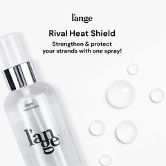 L'ANGE RIVAL Heat Shield on hair showing added shine and manageability.