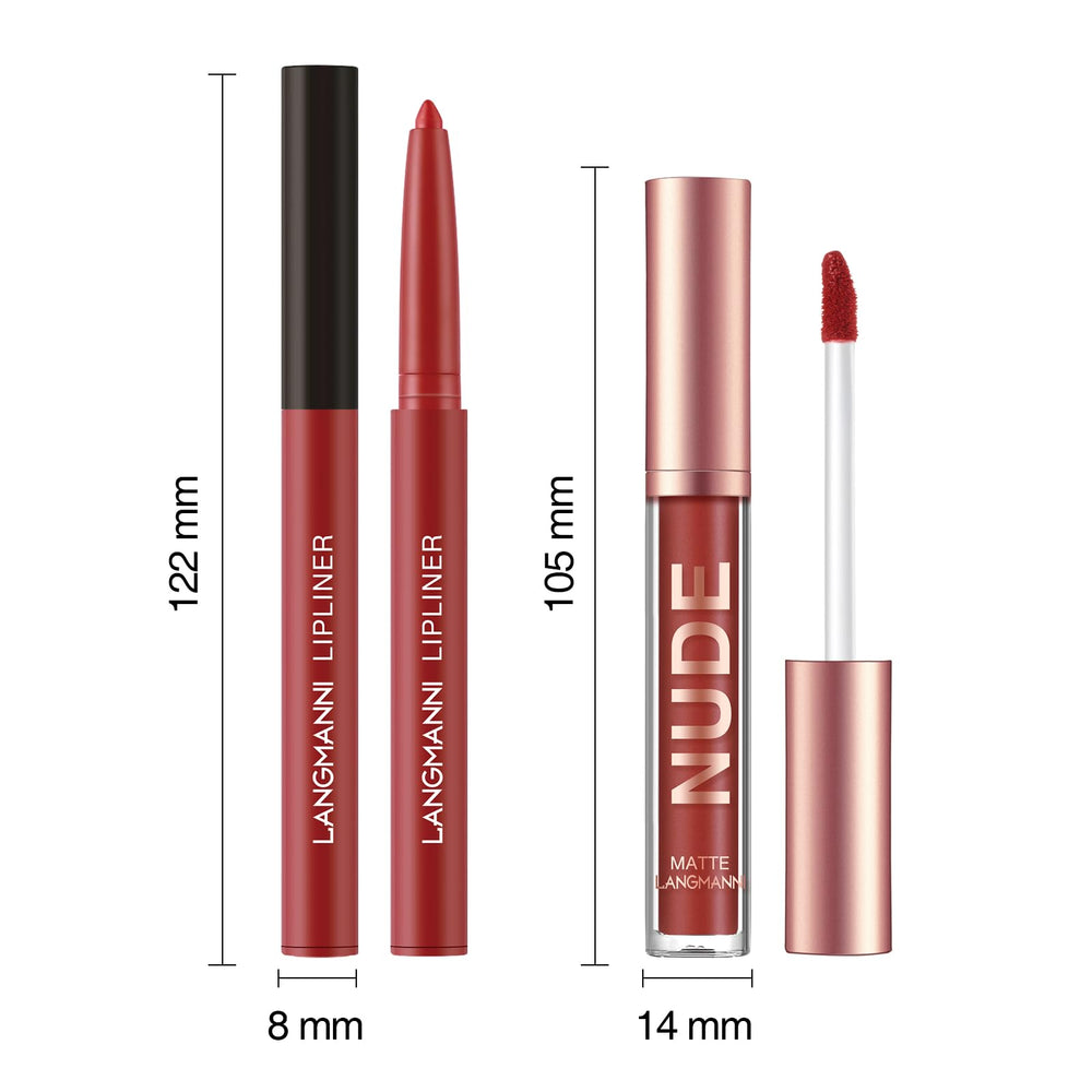 Langmanni beauty set fits in a compact pouch for on-the-go touch-ups.