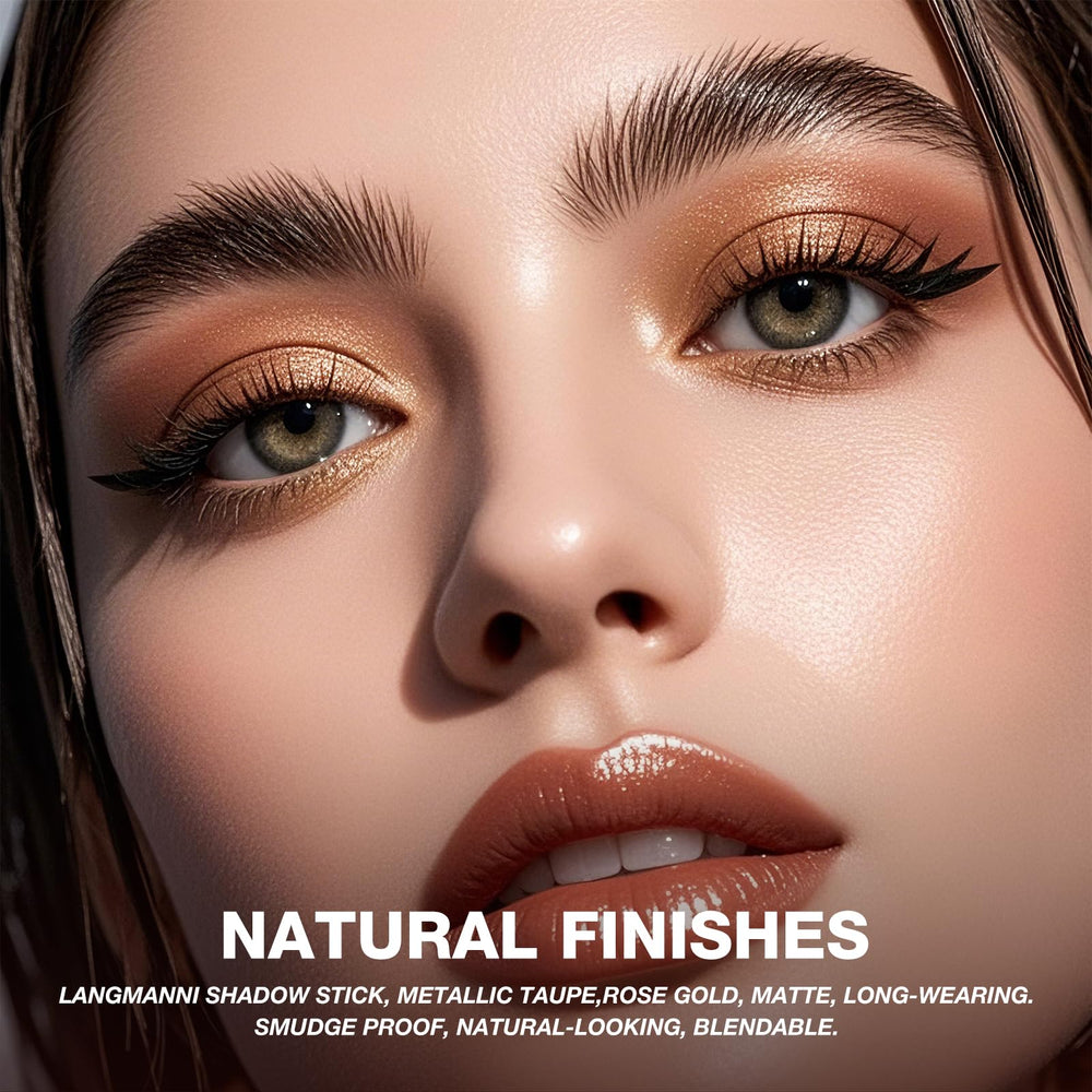 LANGMANNI lightweight shadows feel comfortable on lids for all-day wear.