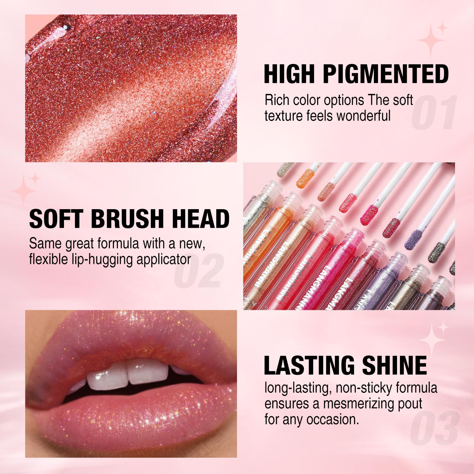 LANGMANNI stylish packaging enhances gifting appeal for makeup lovers.