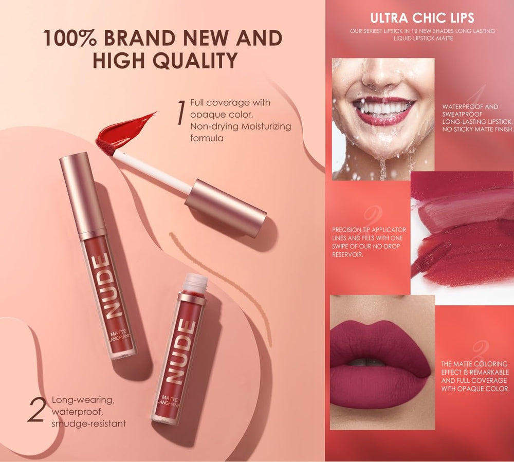 Langmanni waterproof lip color endures moisture and rain.
