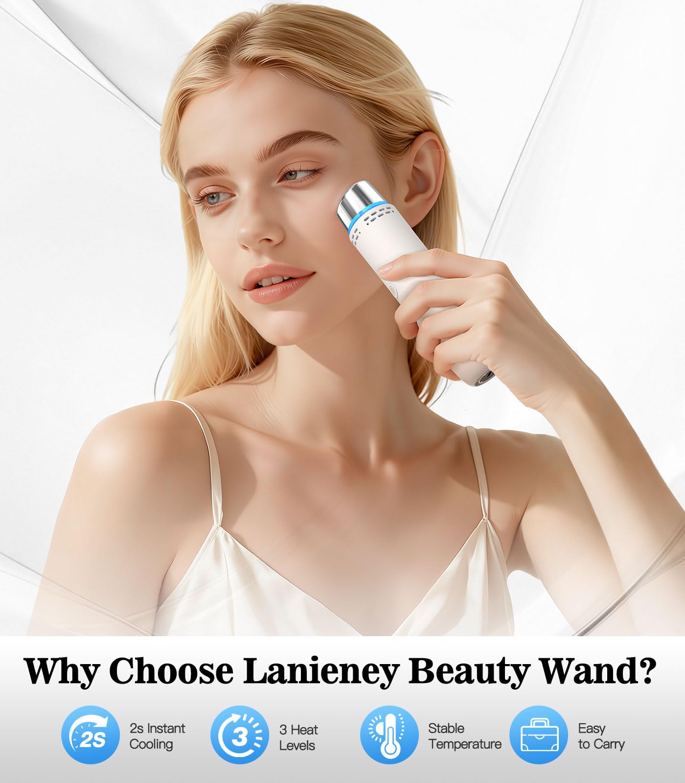 Lanieney Depuffing Wand contrast therapy offers spa-like refreshment at home