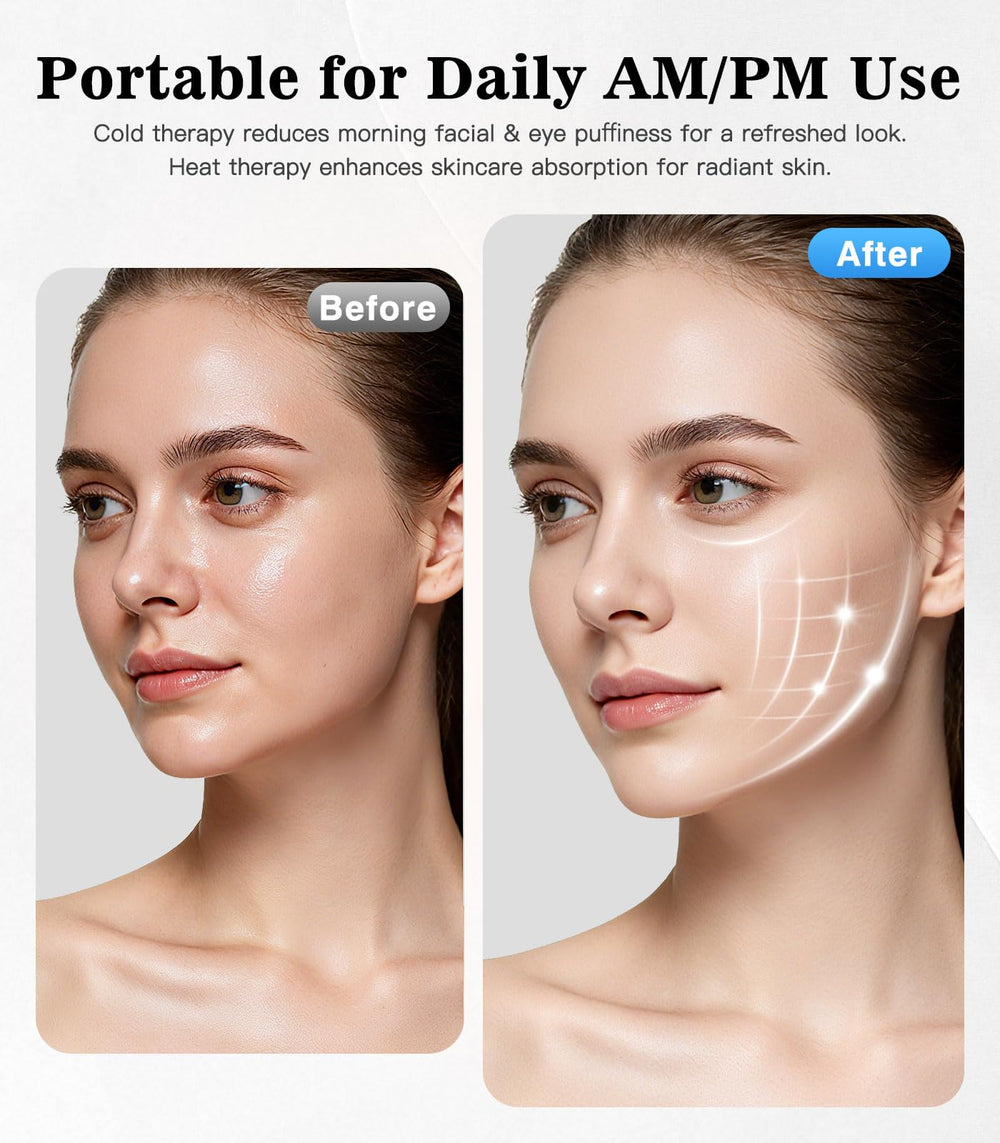Lanieney Depuffing Wand warm mode with adjustable temps boosts circulation and absorption