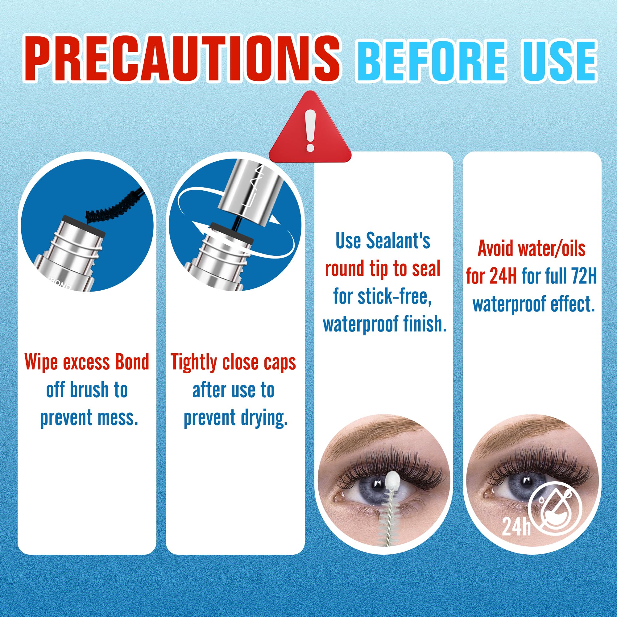 LANKIZ long-lasting wear lash glue tube promises up to 72h wear.