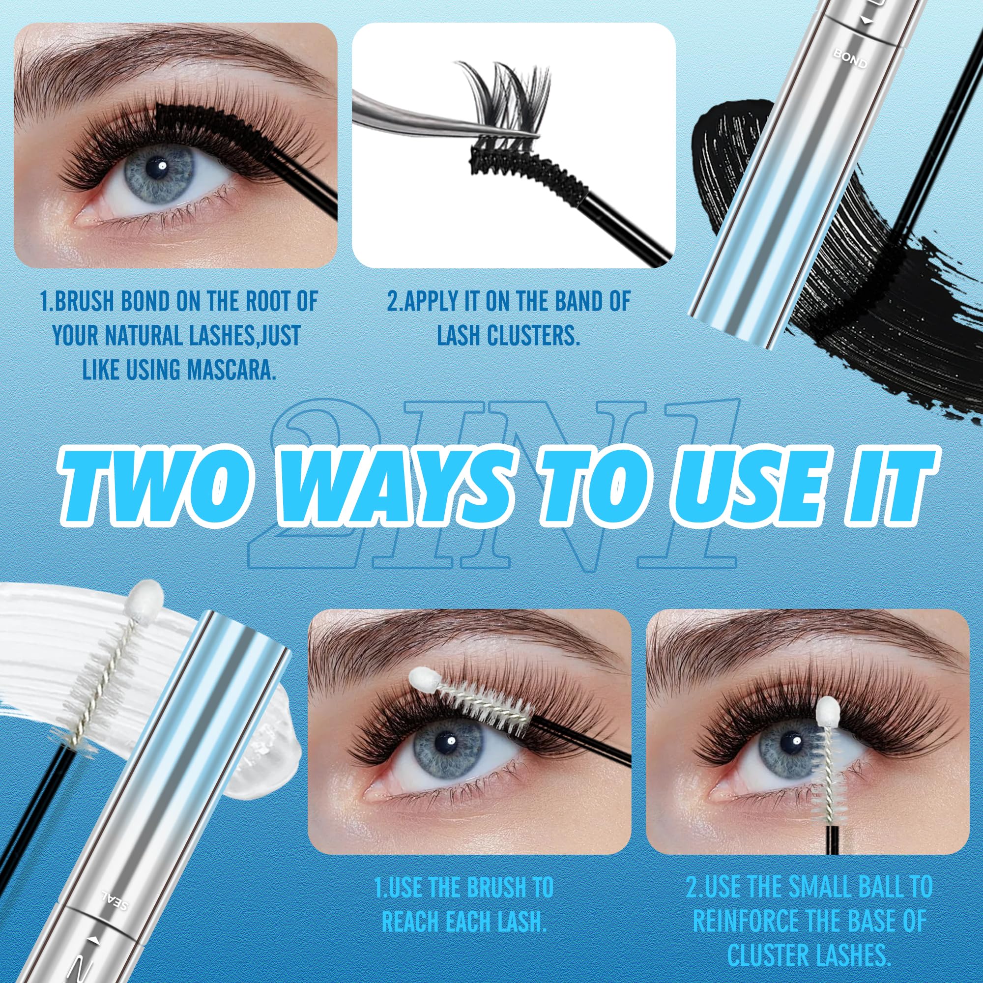LANKIZ bottle close-up with brand focus signals reliable lash adhesion.
