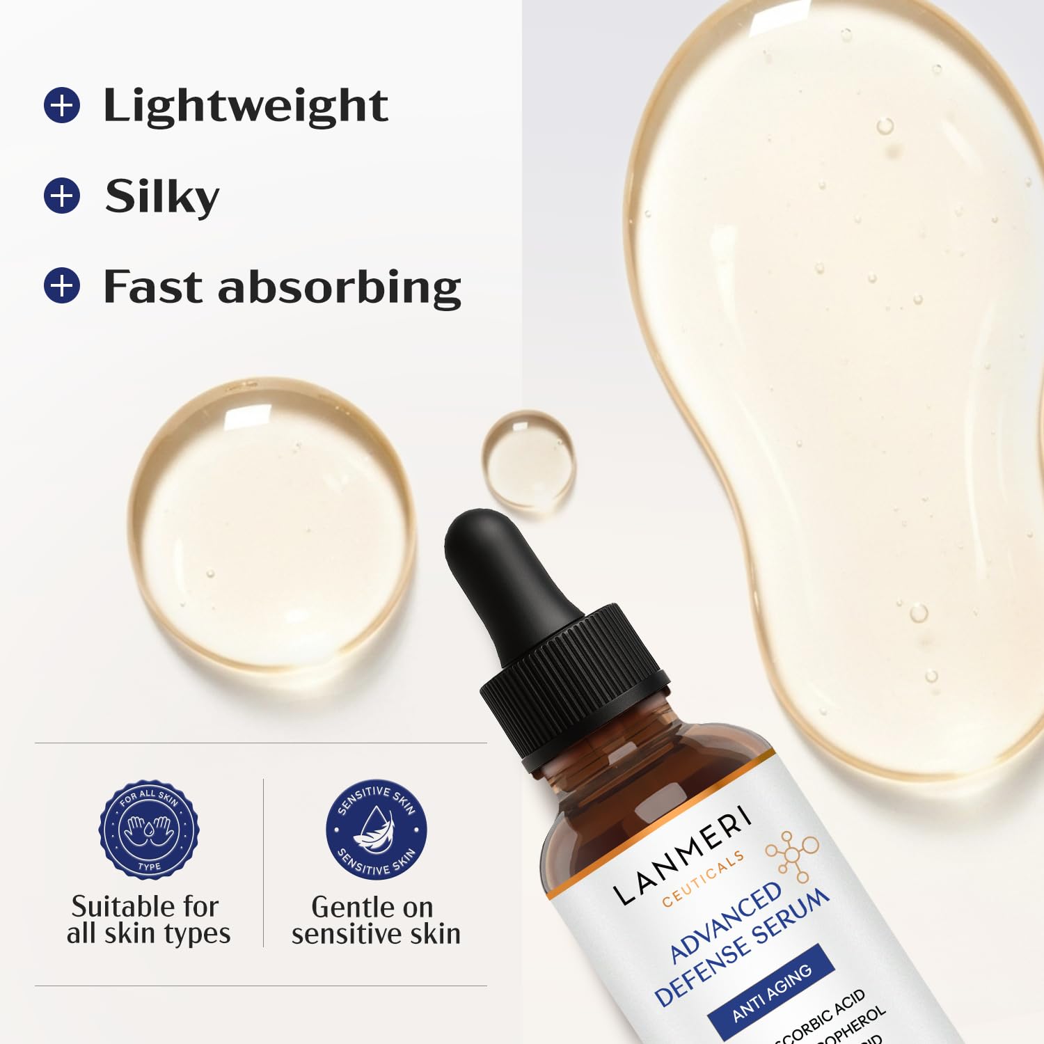 Lanmeri Ceuticals pH below 4 label indicates optimized absorption potential