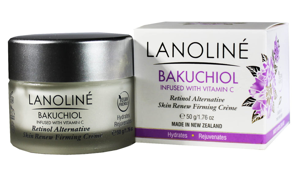 Lanoline Bakuchiol with Vitamin C ingredient view enhances glow.