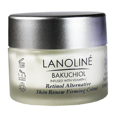 Lanoline Bakuchiol Cream packaging display for daily skincare routine.