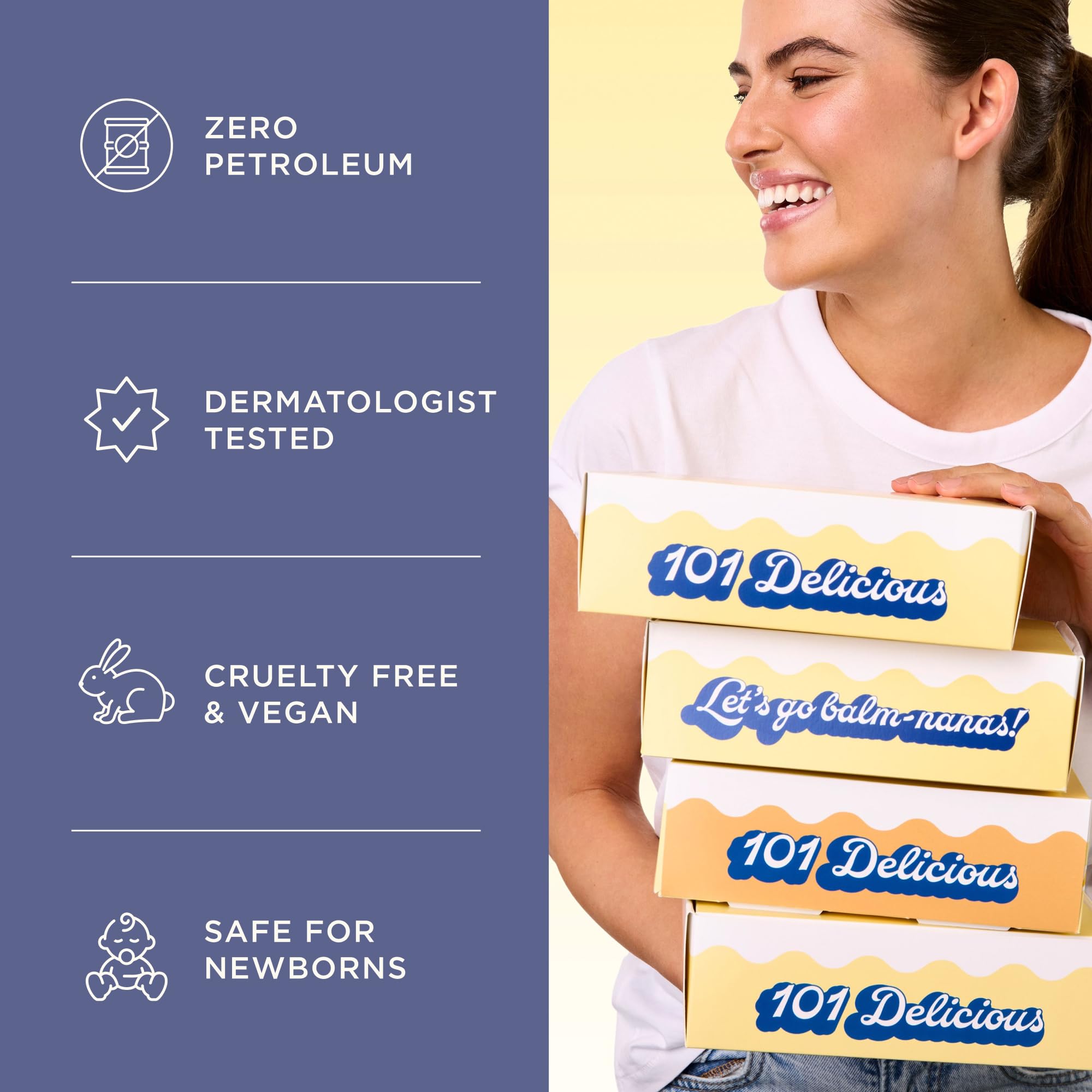 Clean formula label indicating petrolatum- and parabens-free care.
