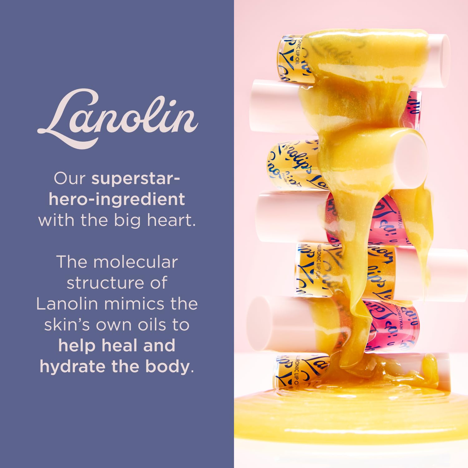 Lanolips cruelty-free formula uses lanolin for nourishing hydration.