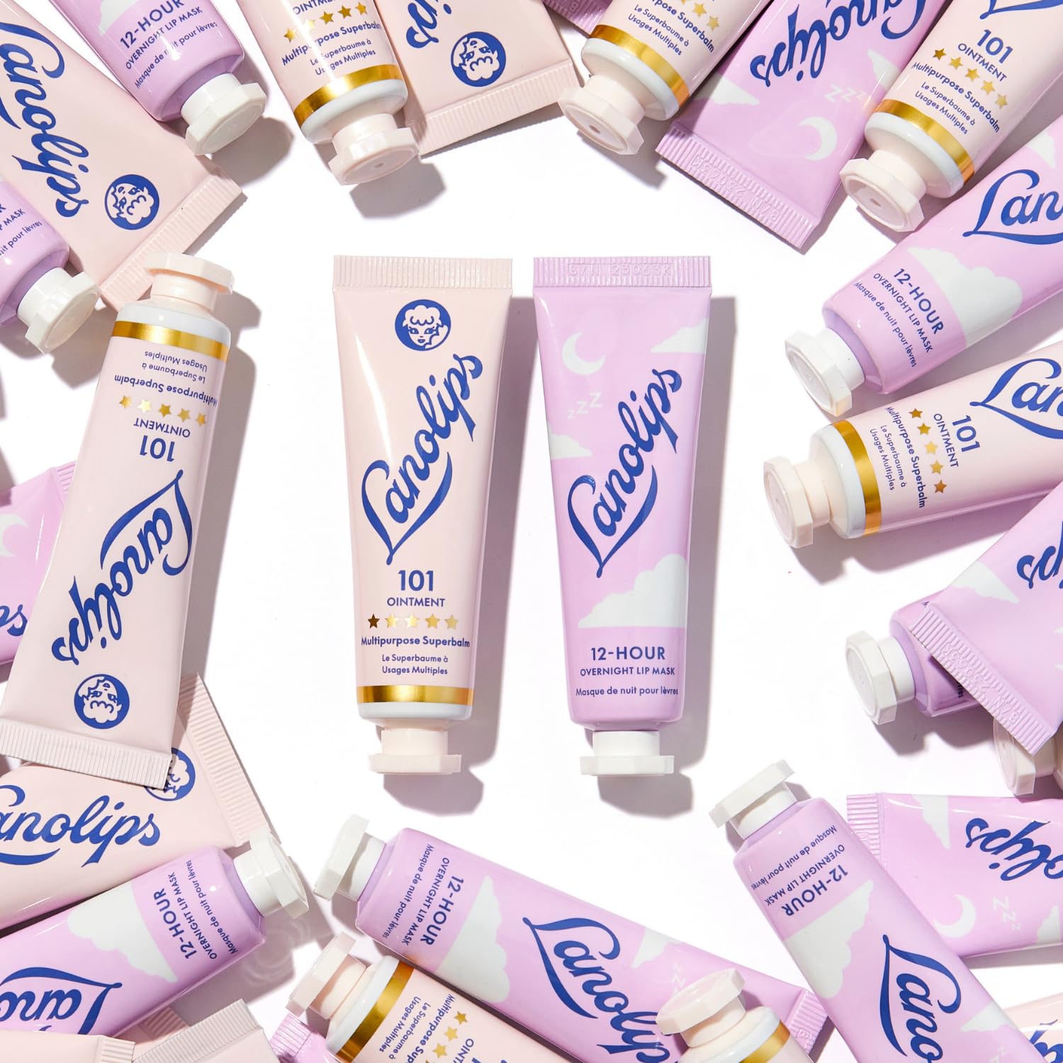 Lanolips day to night duo packaging ready for daily lip care.