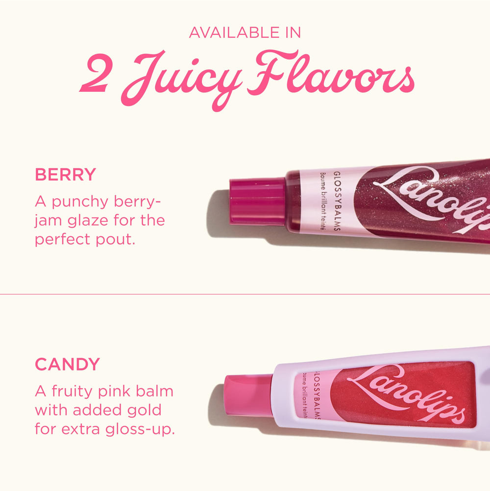 Lanolips Glossybalm tube highlights 80% sugarcane bioplastic packaging