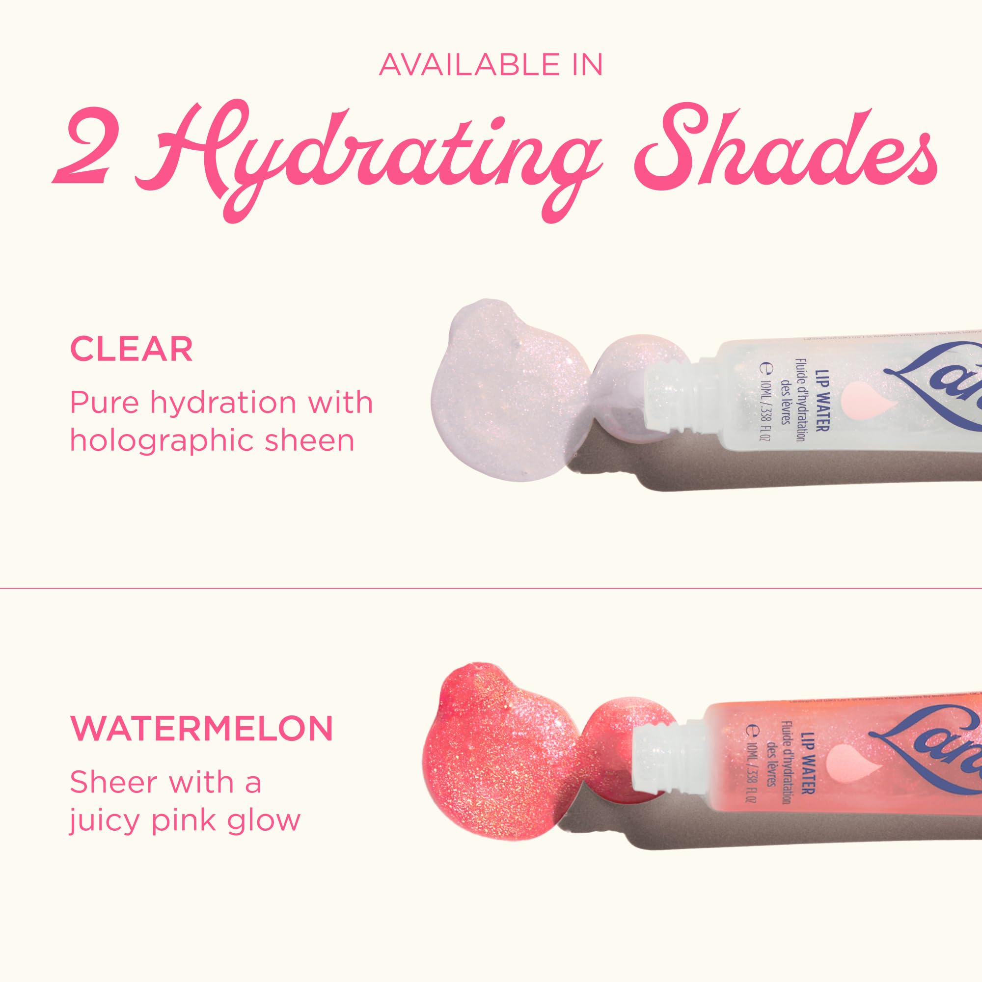 Lanolips Lip Water Watermelon lanolin-based hydration on lips