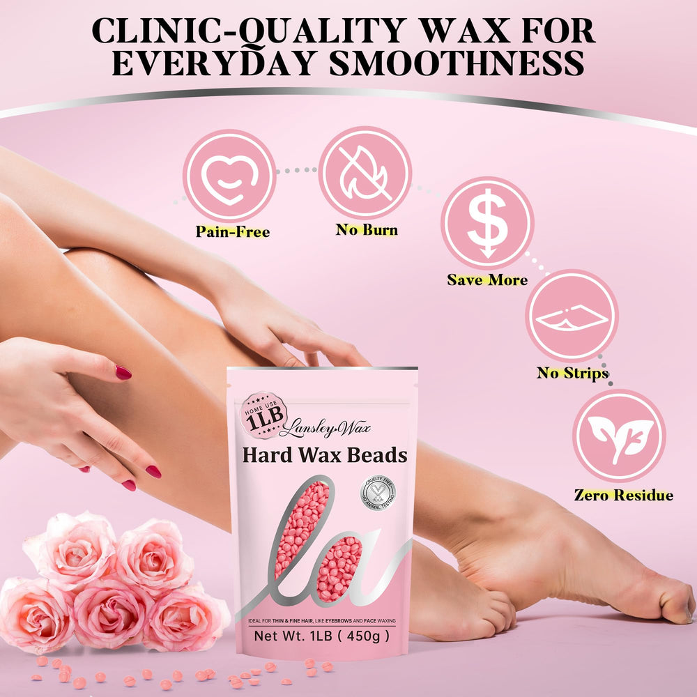 LANSLEYWAX underarms waxing for smooth results with rose-infused formula