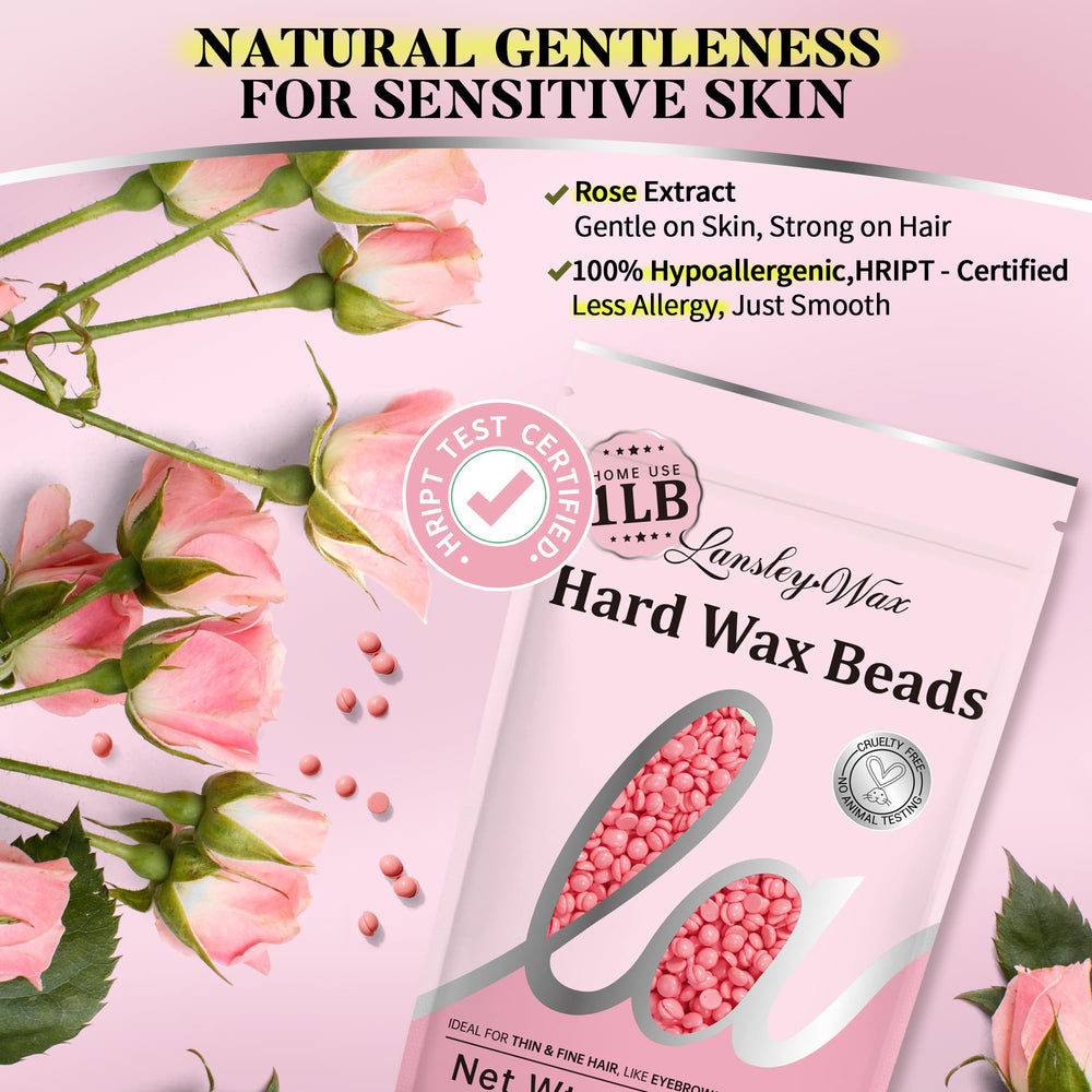 LANSLEYWAX beads used on Brazilian bikini areas for smooth results