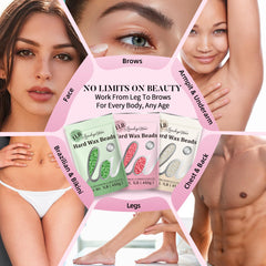 LANSLEYWAX face waxing beads deliver precise, gentle facial hair removal