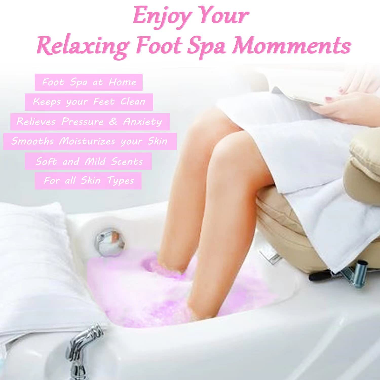 Lanwexy bath bombs deliver rich bubbles and color in water.