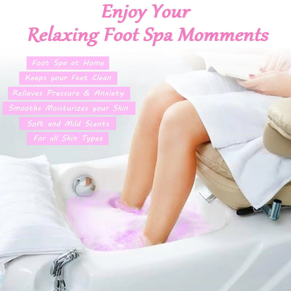Lanwexy bath bombs deliver rich bubbles and color in water.