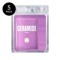 LAPCOS Ceramide Sheet Mask being opened for quick hydrating routine.