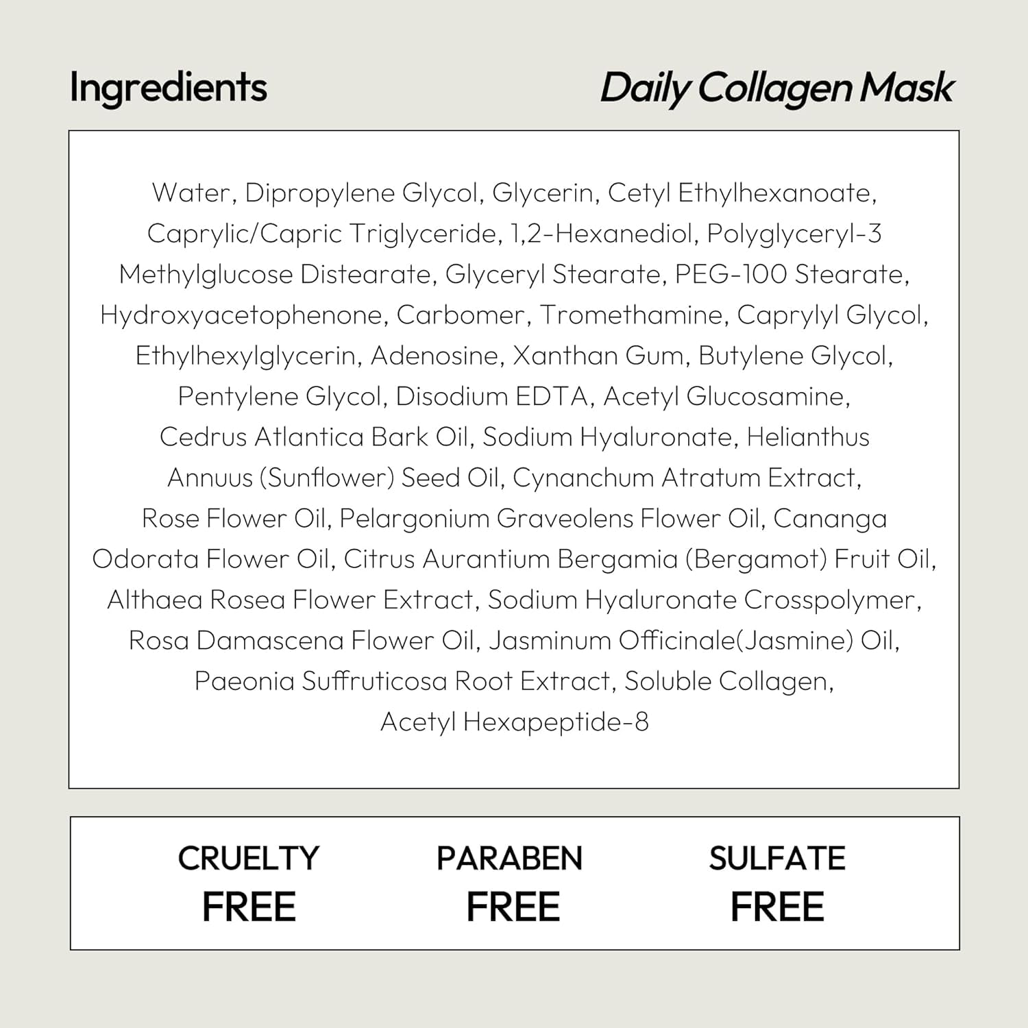 LAPCOS sheet mask close-up highlighting wrinkle-minimizing feel and elasticity support