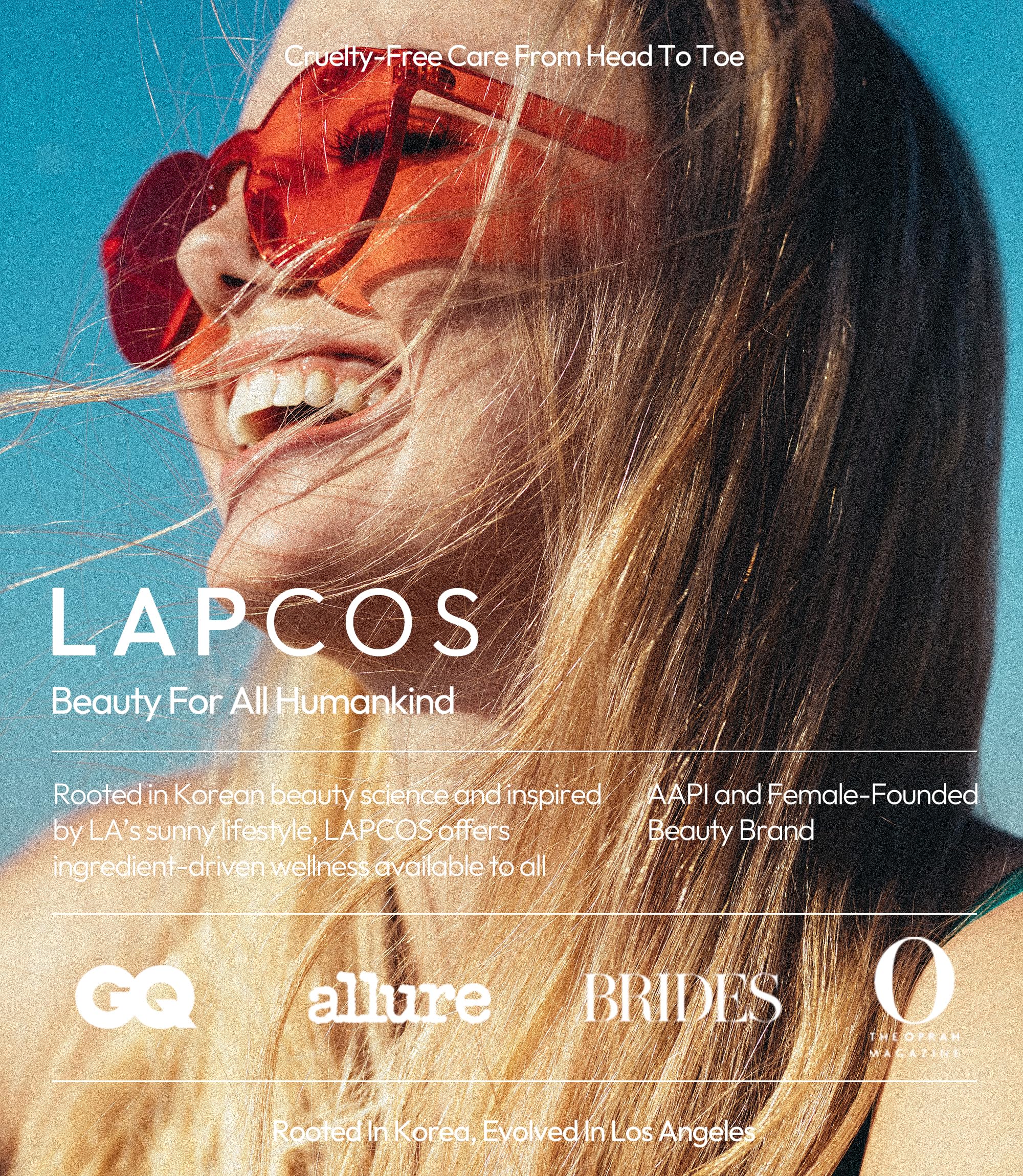 LAPCOS hyaluronic acid moisture visualization for plump, dewy skin.