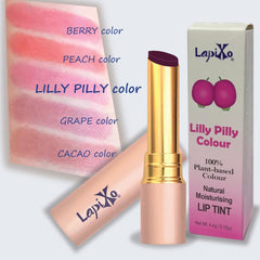 LAPIXO Lilly Pilly lip tint texture appears silky and moisturizing