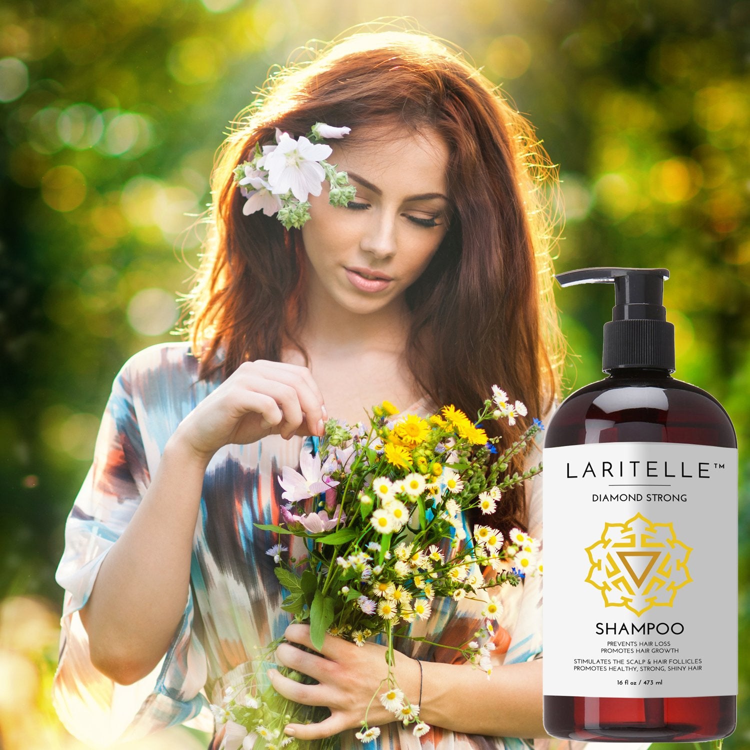 Laritelle color-treated hair-safe formula provides gentle cleansing.
