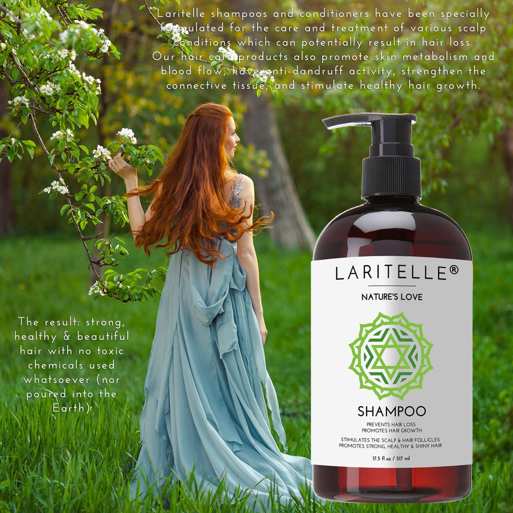 Laritelle Organic Conditioner foam closeup showing silky strands after use.