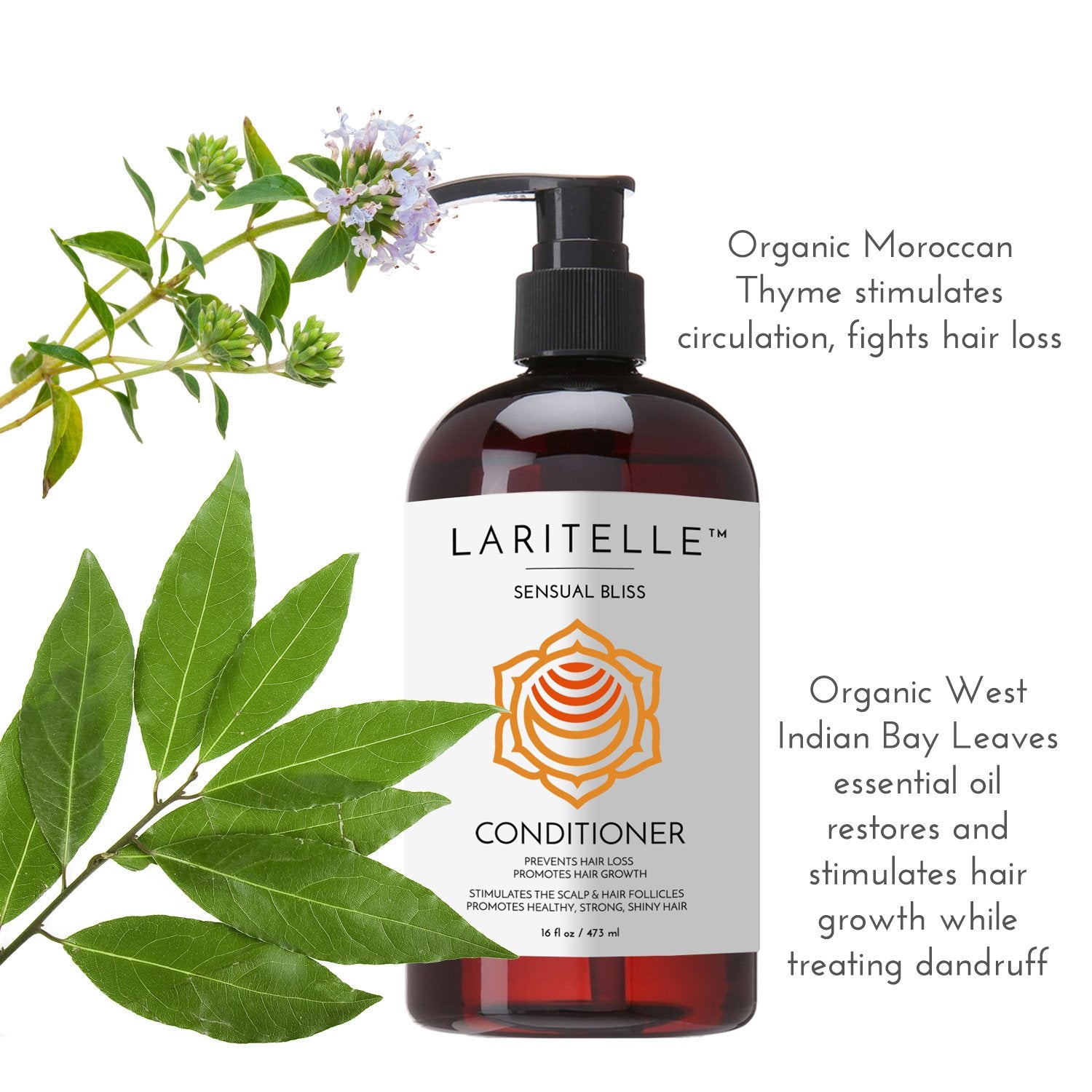 Creamy Laritelle conditioner texture on hair for smooth results.