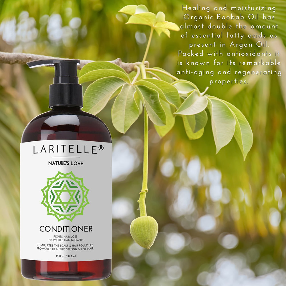 Laritelle conditioner pump dispense for easy, even application and detangling