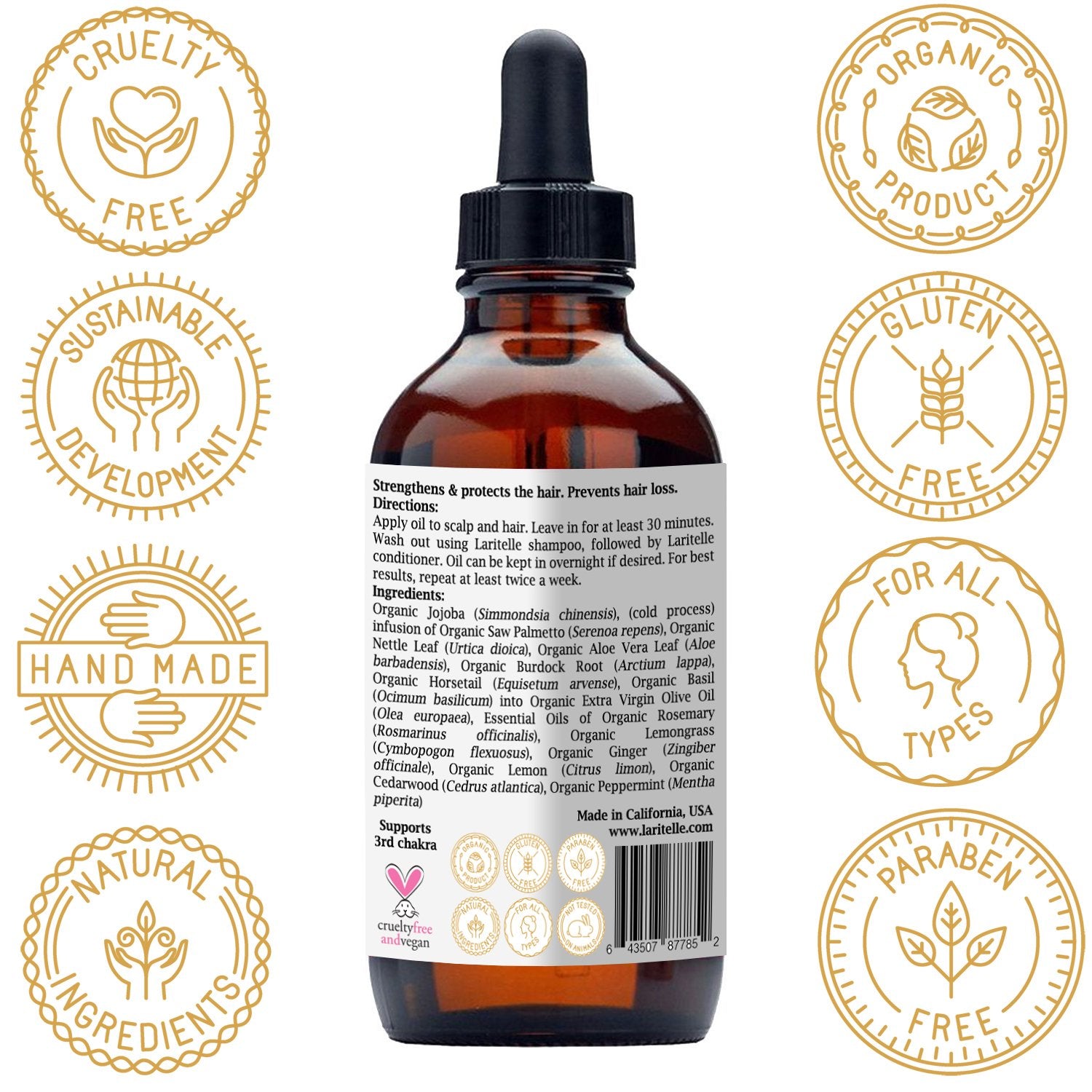 Laritelle Diamond Strong treatment bottle targets renewal for added volume