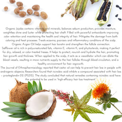 Laritelle Fertile Roots conditioner jar emphasizes detangling and strengthened strands