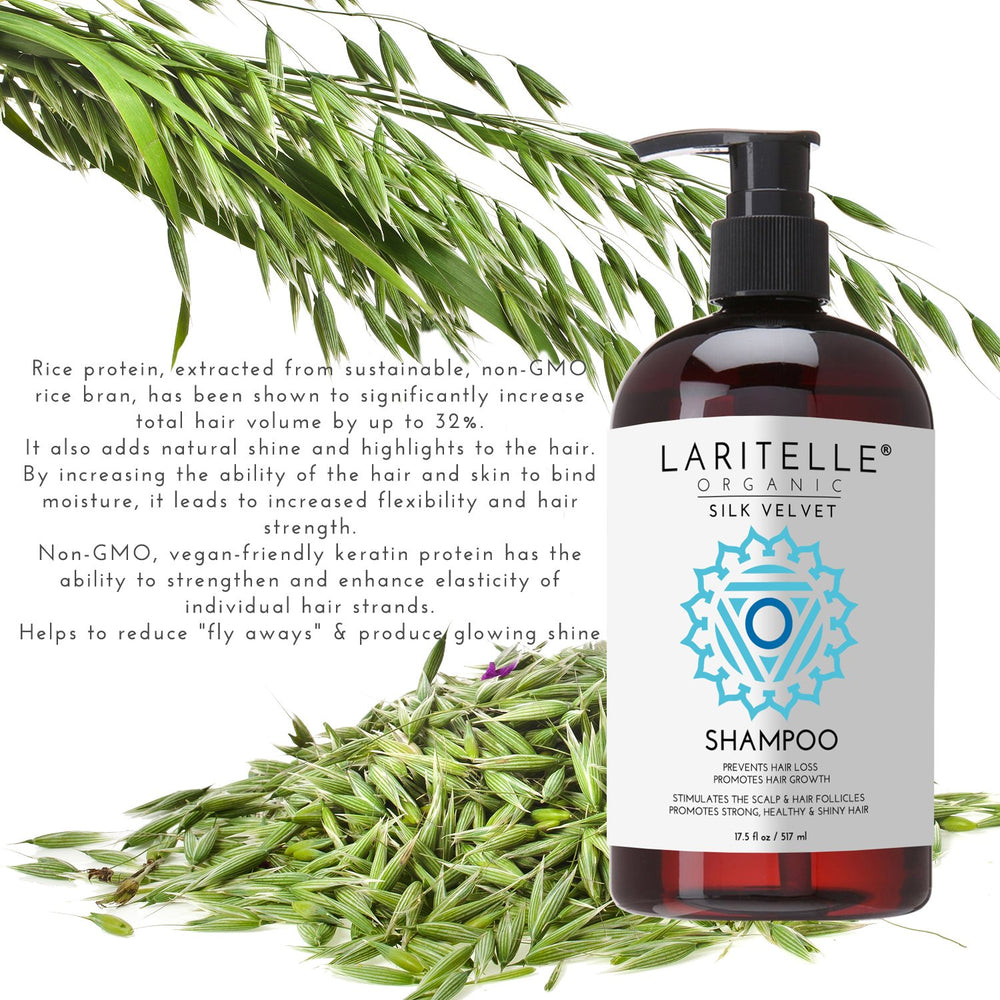 Laritelle keratin and biotin elasticity image for stronger, more flexible strands.