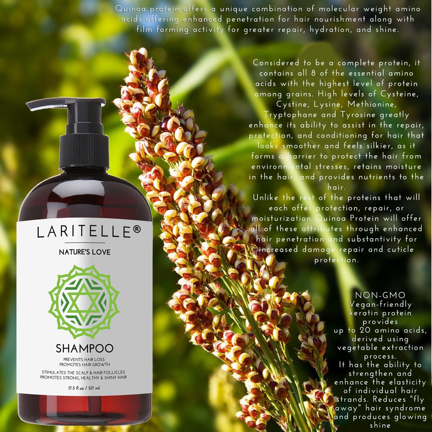 Laritelle Nature's Love hydrosols like horsetail and rose hip offer natural aroma and nourishment.