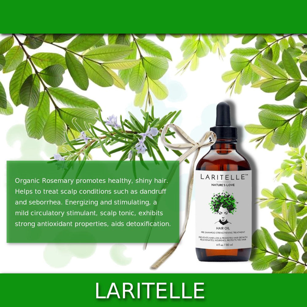 Laritelle Nature's Love scalp serum dropper ready for targeted scalp nourishment.