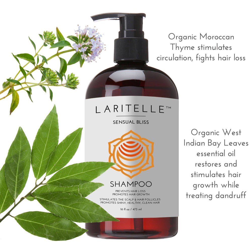 Laritelle Organic Hair Growth Set conditioner bottle showing nourishing formula