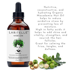Laritelle Organic Hair Growth Set treatment bottle for scalp care