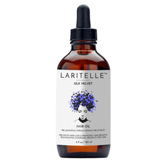 Laritelle organic hair loss prevention bottle highlighting scalp nourishment and potential hair growth support