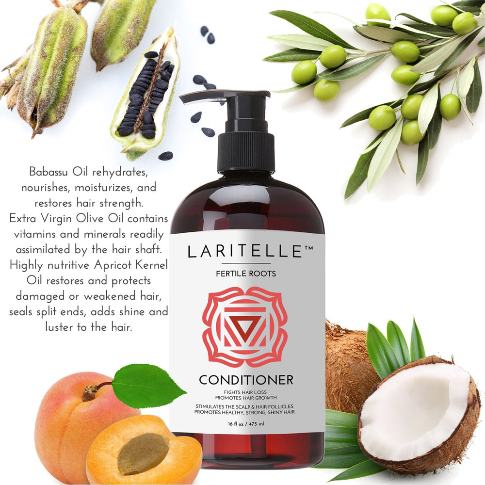 Laritelle rejuvenating scalp concept with product in focus.