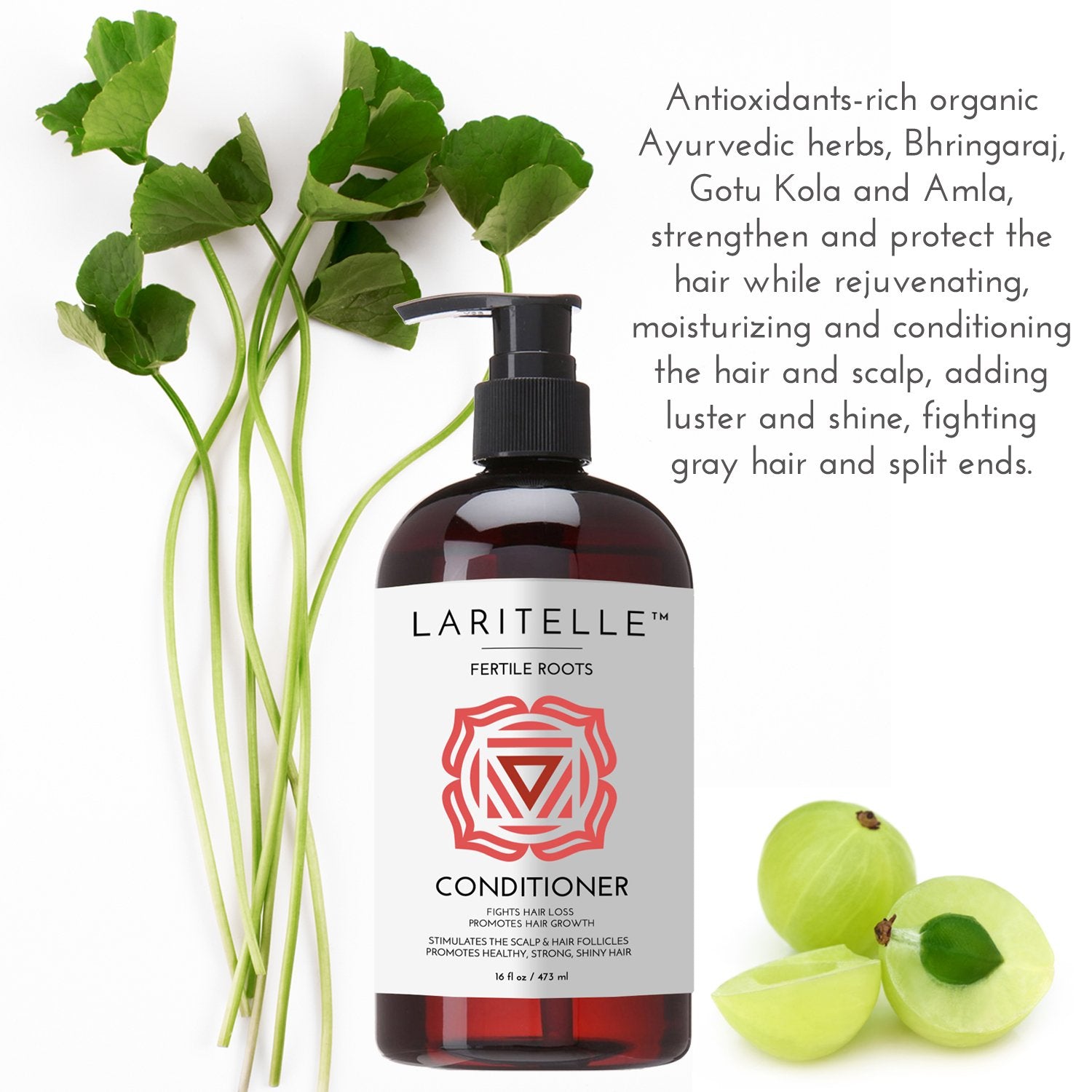 Rosemary, ginger, and clove ingredients visible on packaging for follicle-supportive care