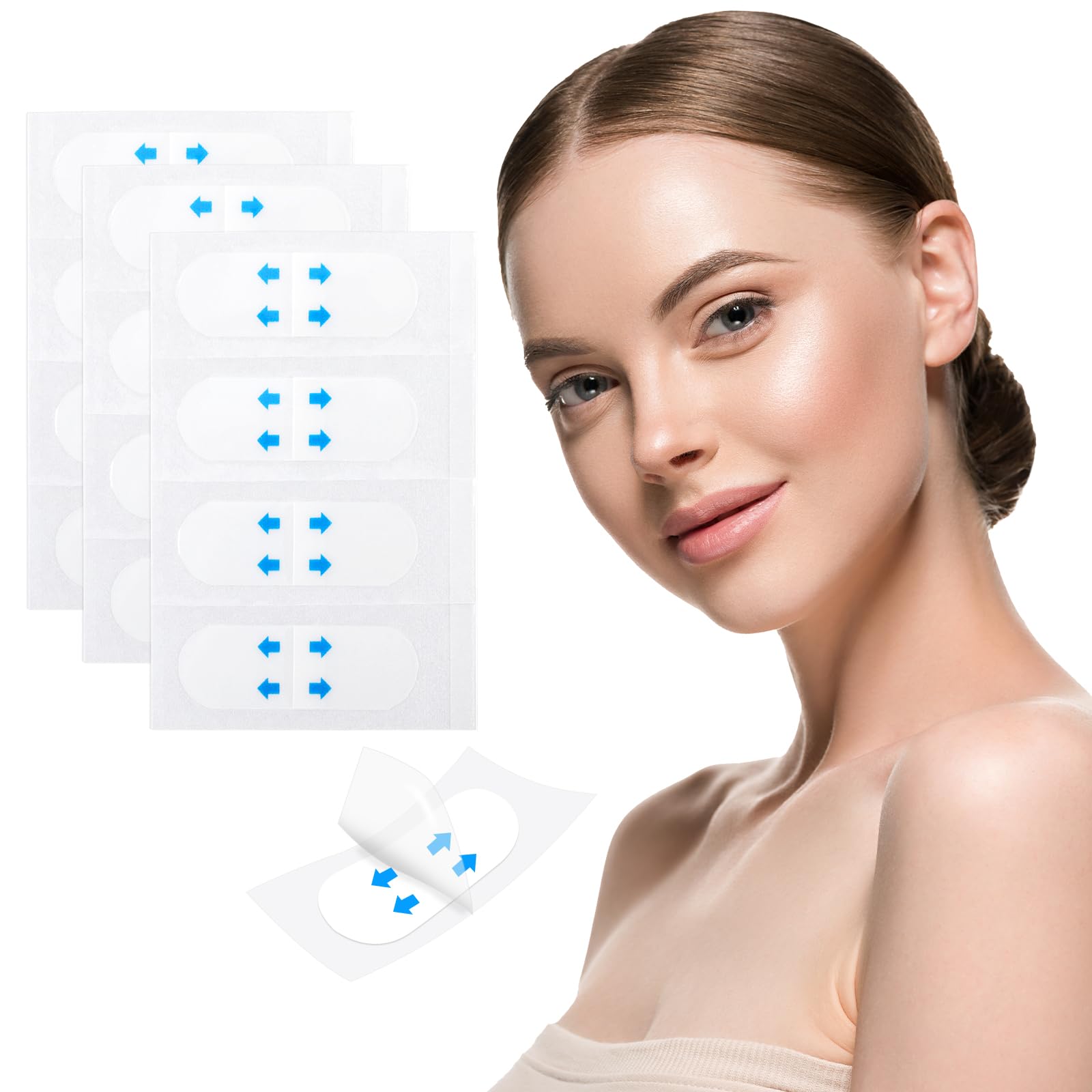 Larrel Face Lift Tape invisible adheres smoothly for a subtle lift under makeup