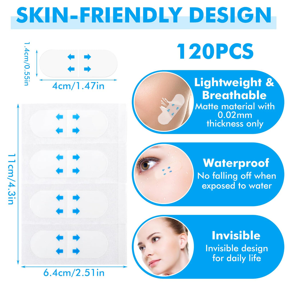 Larrel waterproof face tape closeup shows durable wear without slipping