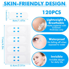 Larrel waterproof face tape closeup shows durable wear without slipping